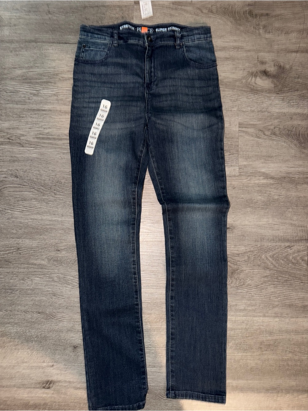 Place Women's Straight Leg Jeans - Dark Indigo